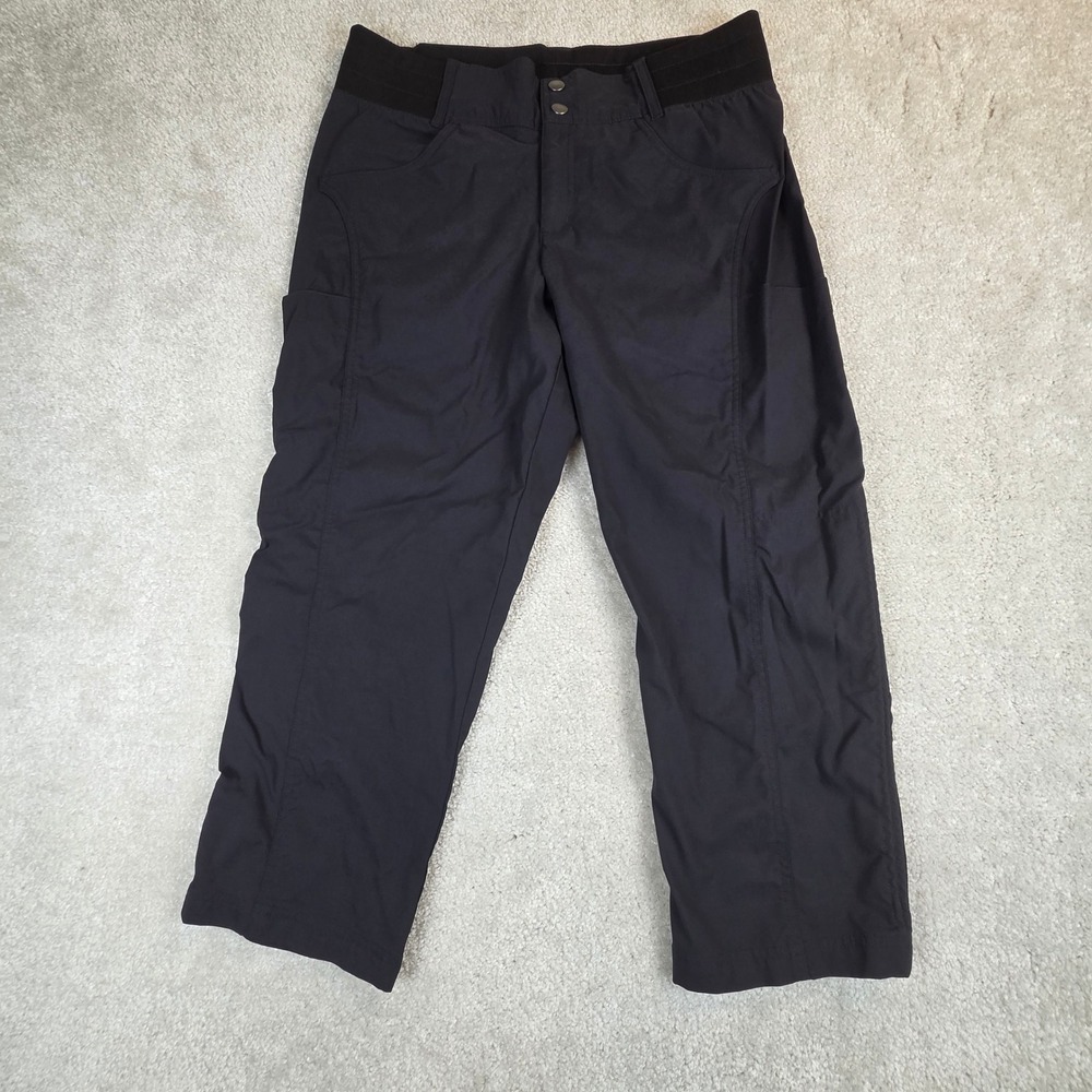 Title Nine Capri Clamber Pants Womens 10 Gray Recycled Nylon Stretch Hiking